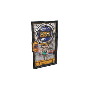 Cobalt Graffiti Door