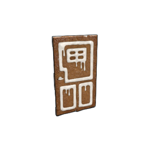Gingerbread Wooden Door