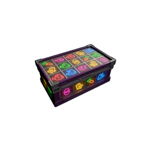 Neon Bunnies Large Wooden Box