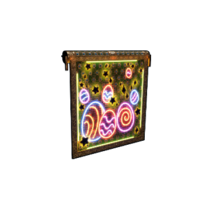 Neon Easter Garage Door