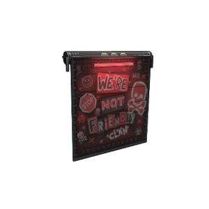 NOT Friendly Clan Garage Door