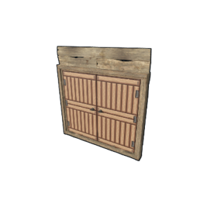 Pixel Wooden Double Door