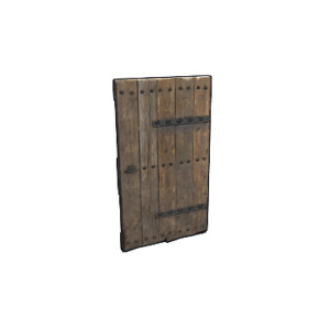 Riveted Wooden Door